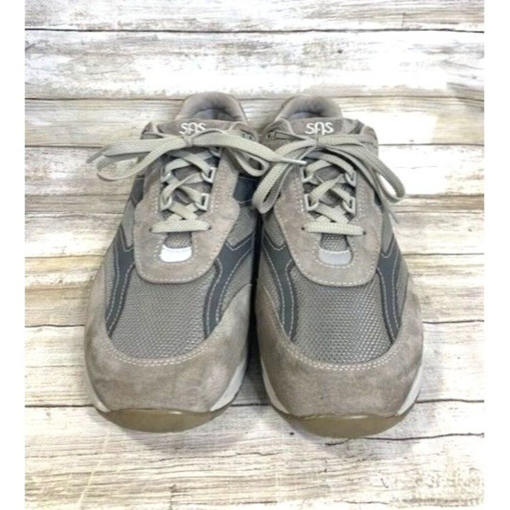 SAS Men's Gray Suede & Mesh Lace-Up Comfort Walking‎ Sneakers Size 13